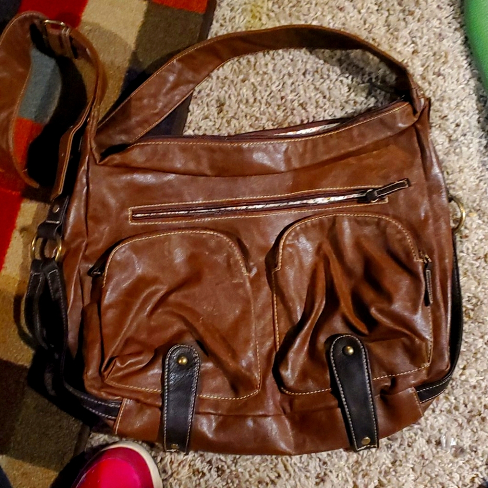 Large Brown Leather Purse